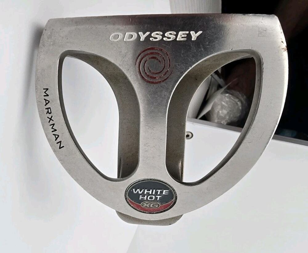 Odyssey White Hot XG Marxman Mallet Putter 34" Steel Shaft Golf Club Needs Grip